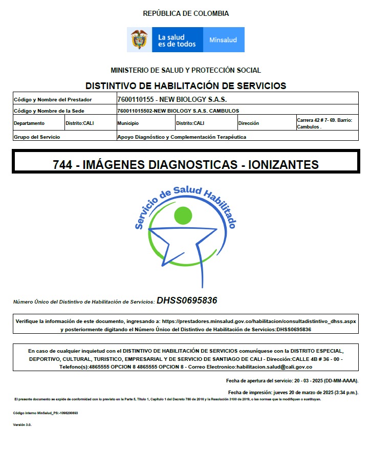 Imágenes diagnósticas ionizantes